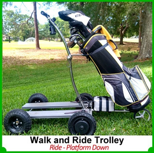 Golf walk and ride trolley - walk,