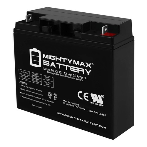 Mighty max 12v 22ah sla - 22ah,