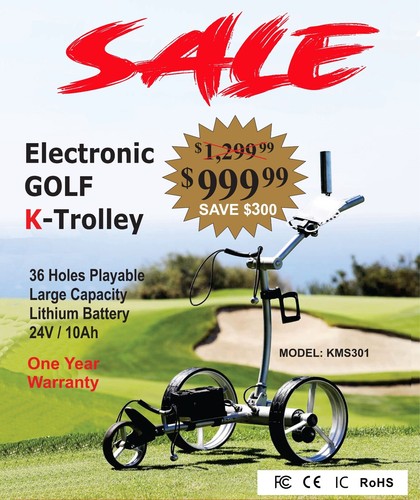 Electronic golf trolley cart - golf,